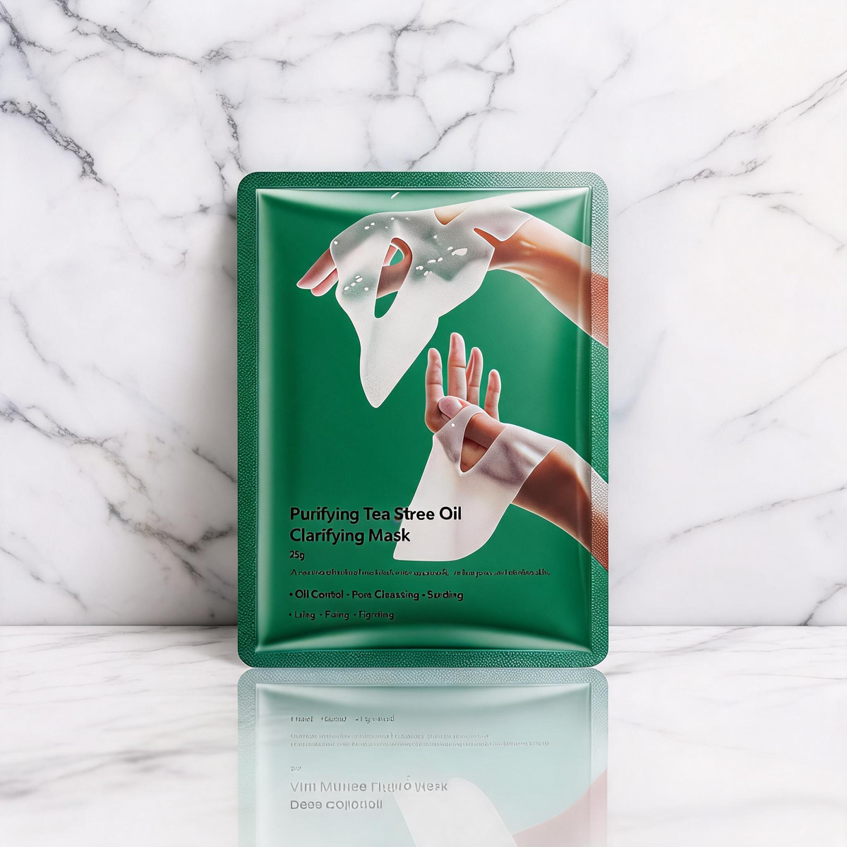 purifying tea tree oil clarifying lámina mascarilla